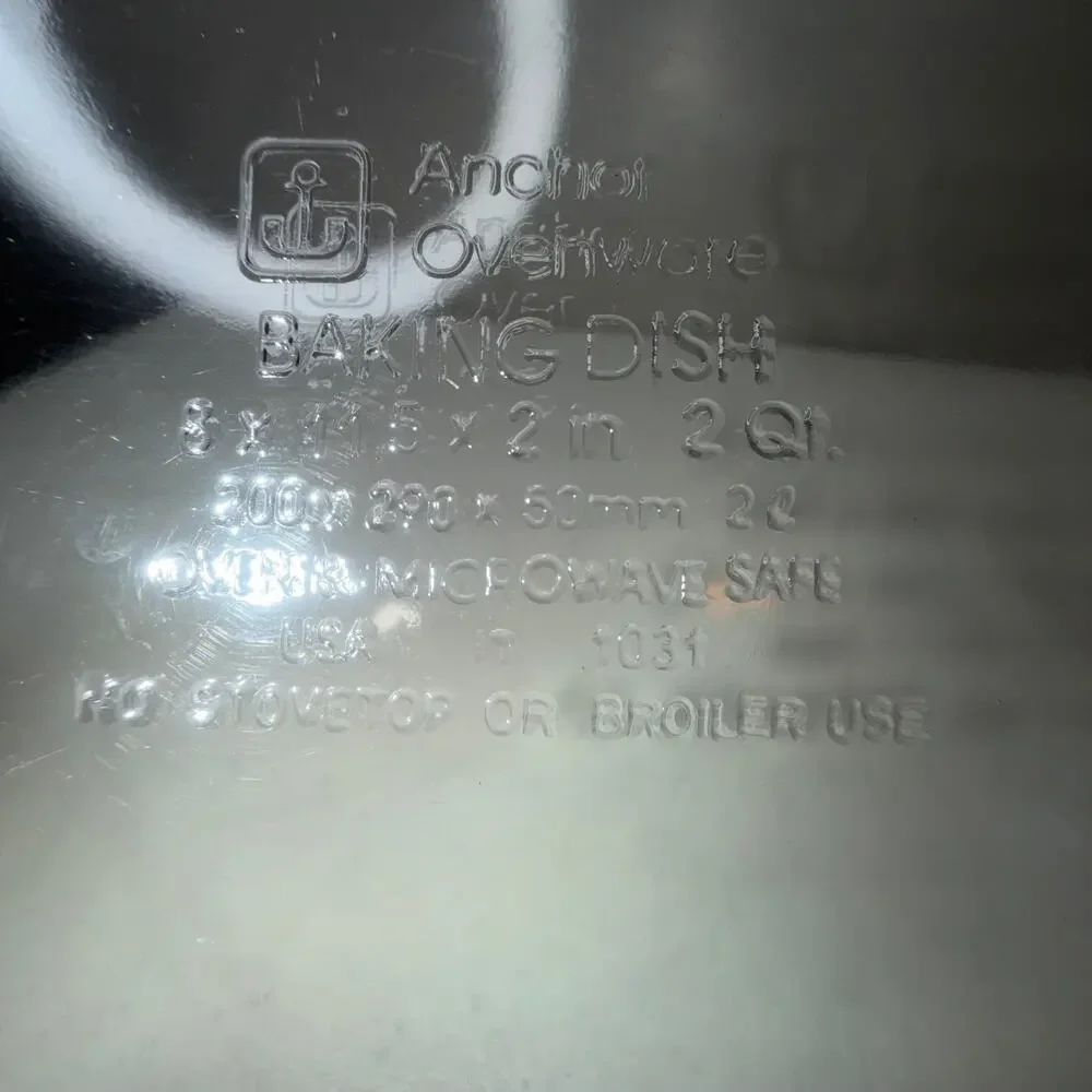 Anchor Hocking Pillsbury Doughboy Square Baking Dish Casserole – 8” x 11.5” x 2”
